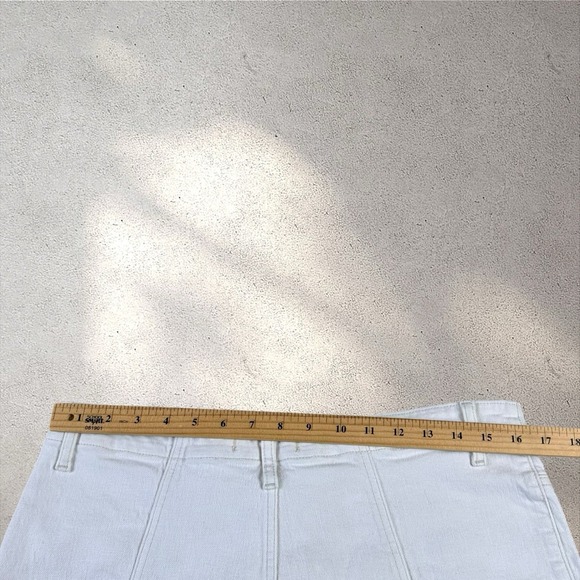 Free People We The Free Florence High Rise Flare Jeans Size 34 Ivory - Picture 7 of 7